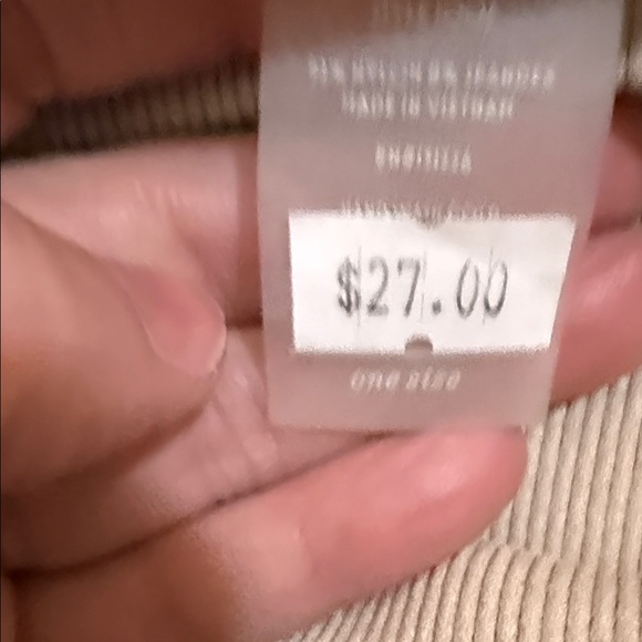 Elegant Sleeveless Beige Mock Neck Top - Picture 2 of 2